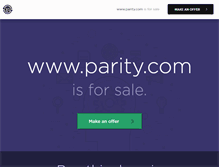 Tablet Screenshot of parity.com